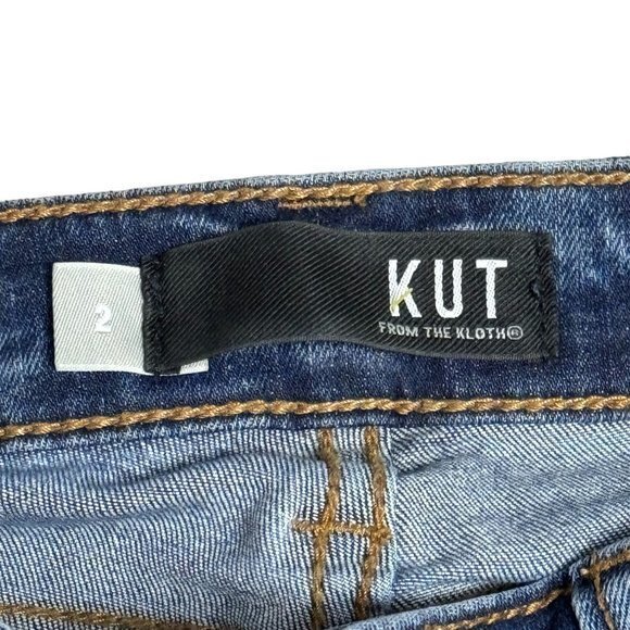 KUT From The Kloth Womens Size 2 Blue Distressed Mia Toothpick Skinny Jeans‎ - Picture 2 of 10